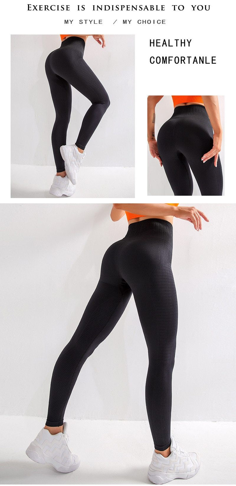 High Waist Fitness Leggings "Elmo"- verschiedene Farben - GYMAHOLICS