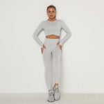 Workout Set "Sala", 2-teilig - High Waist Leggings & Crop Top - GYMAHOLICS