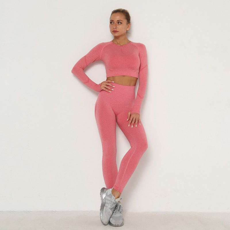 Workout Set "Sala", 2-teilig - High Waist Leggings & Crop Top - GYMAHOLICS