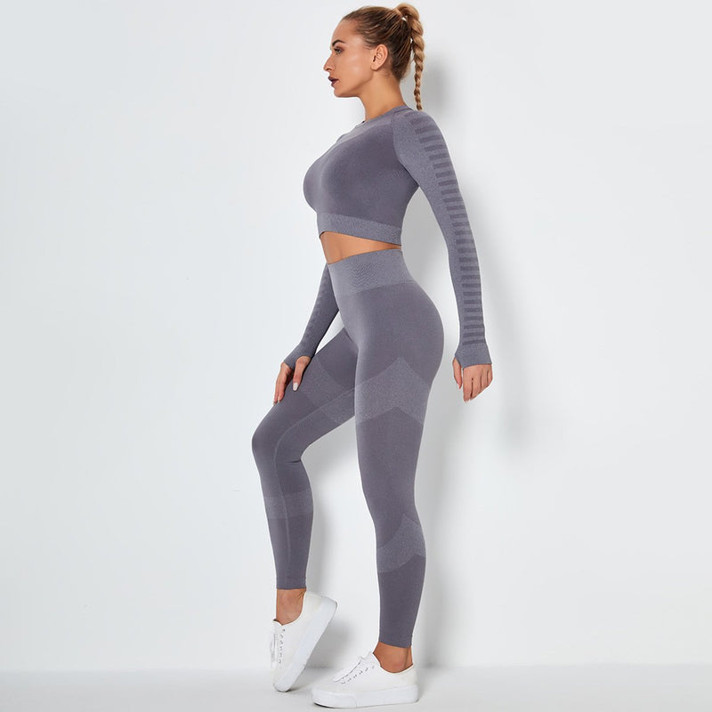 Workout Set "Nath", 2-teilig - Leggings & Crop Top - GYMAHOLICS