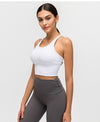 Fitness Crop Top mit wattierten Cups - verschiedene Farben - GYMAHOLICS