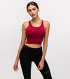 Fitness Crop Top mit wattierten Cups - verschiedene Farben - GYMAHOLICS