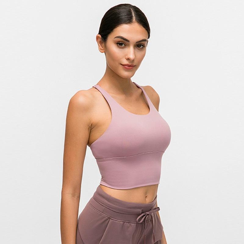 Fitness Crop Top mit wattierten Cups - verschiedene Farben - GYMAHOLICS