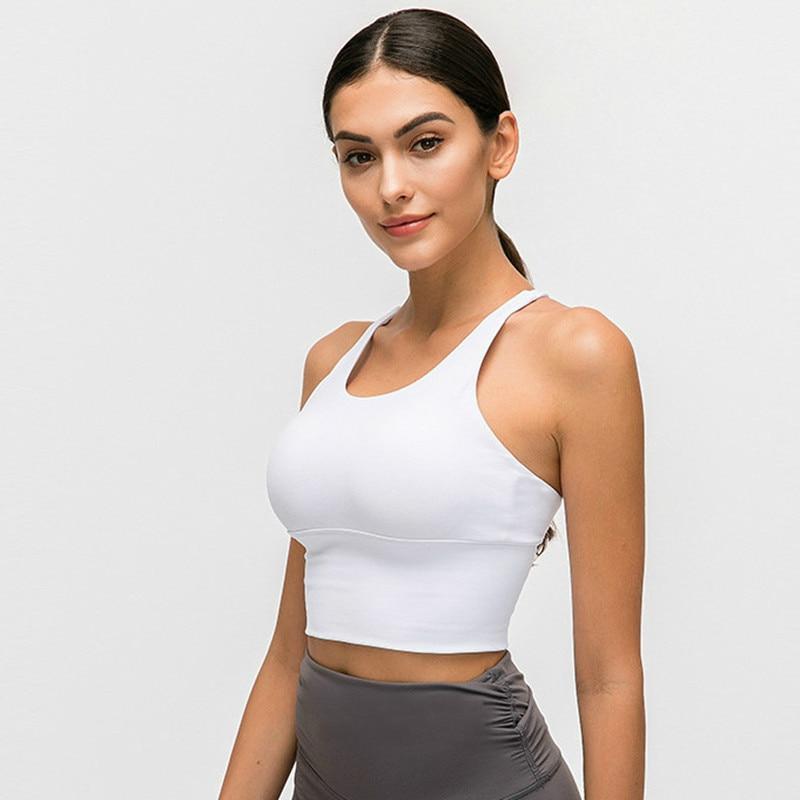 Fitness Crop Top mit wattierten Cups - verschiedene Farben - GYMAHOLICS