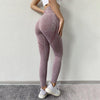 Nahtlose High-Waist Sport Leggings "Coral" - GYMAHOLICS