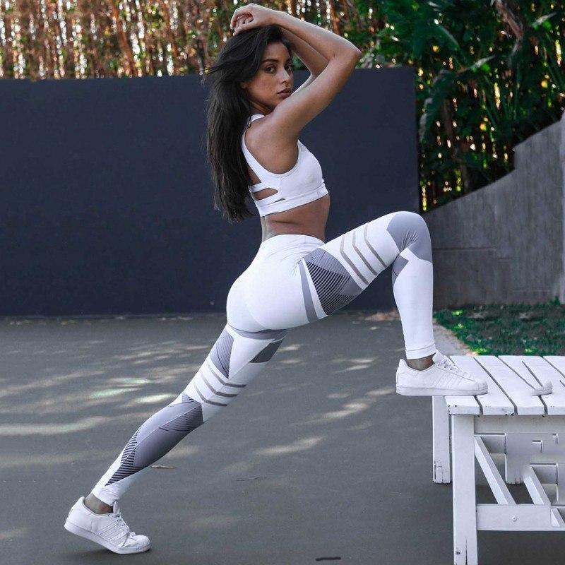 Fitness Leggings "Farr" mit geometrischem Print - GYMAHOLICS