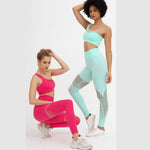 Fitness Set "Sauc", 2-teilig - Off-Shoulder - GYMAHOLICS