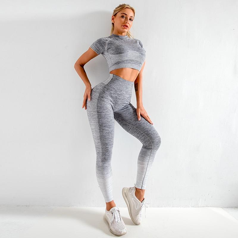 Fitness Set "Aser", 2-teilig - Top & Leggings - GYMAHOLICS