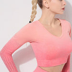 Fitness Set "Nuri", 2-teilig - Crop Top & High Waist Leggings - GYMAHOLICS