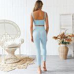 Fitness Set "Tanya", 2-teilig - High Waist Leggings & Sport BH - GYMAHOLICS