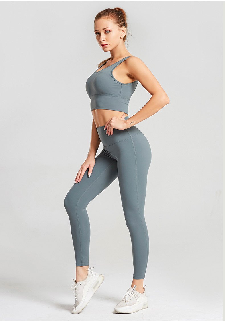 Fitness Set "Sava", 2-teilig - High Waist Leggings & Sport BH - GYMAHOLICS