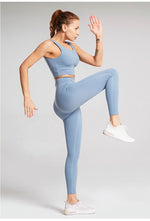 Fitness Set "Sava", 2-teilig - High Waist Leggings & Sport BH - GYMAHOLICS