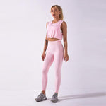 Fitness Set "Vas" - Crop Top & Leggings - GYMAHOLICS