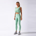 Fitness Set "Vas" - Crop Top & Leggings - GYMAHOLICS