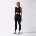 Fitness Set "Vas" - Crop Top & Leggings - GYMAHOLICS