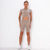 Fitness Set "Juna" - Crop Top & Biker Shorts - GYMAHOLICS