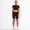 Fitness Set "Juna" - Crop Top & Biker Shorts - GYMAHOLICS