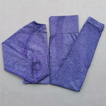 Nahtlos gestricktes Active Fitness-Set "Alen" 2-teilig - Leggings und Langarmshirt - GYMAHOLICS