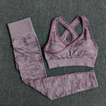 Fitness Set "Zack", 2-teilig - Camouflage - Leggings und Sport BH - GYMAHOLICS